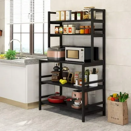 5-Tier Kitchen Bakers Rack Utility Storage Shelf Microwave