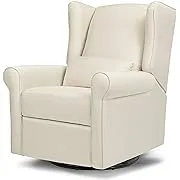 DaVinci Hayden Recliner and Swivel Glider in Natural Oat, Greenguard Gold & CertiPUR-US Certified