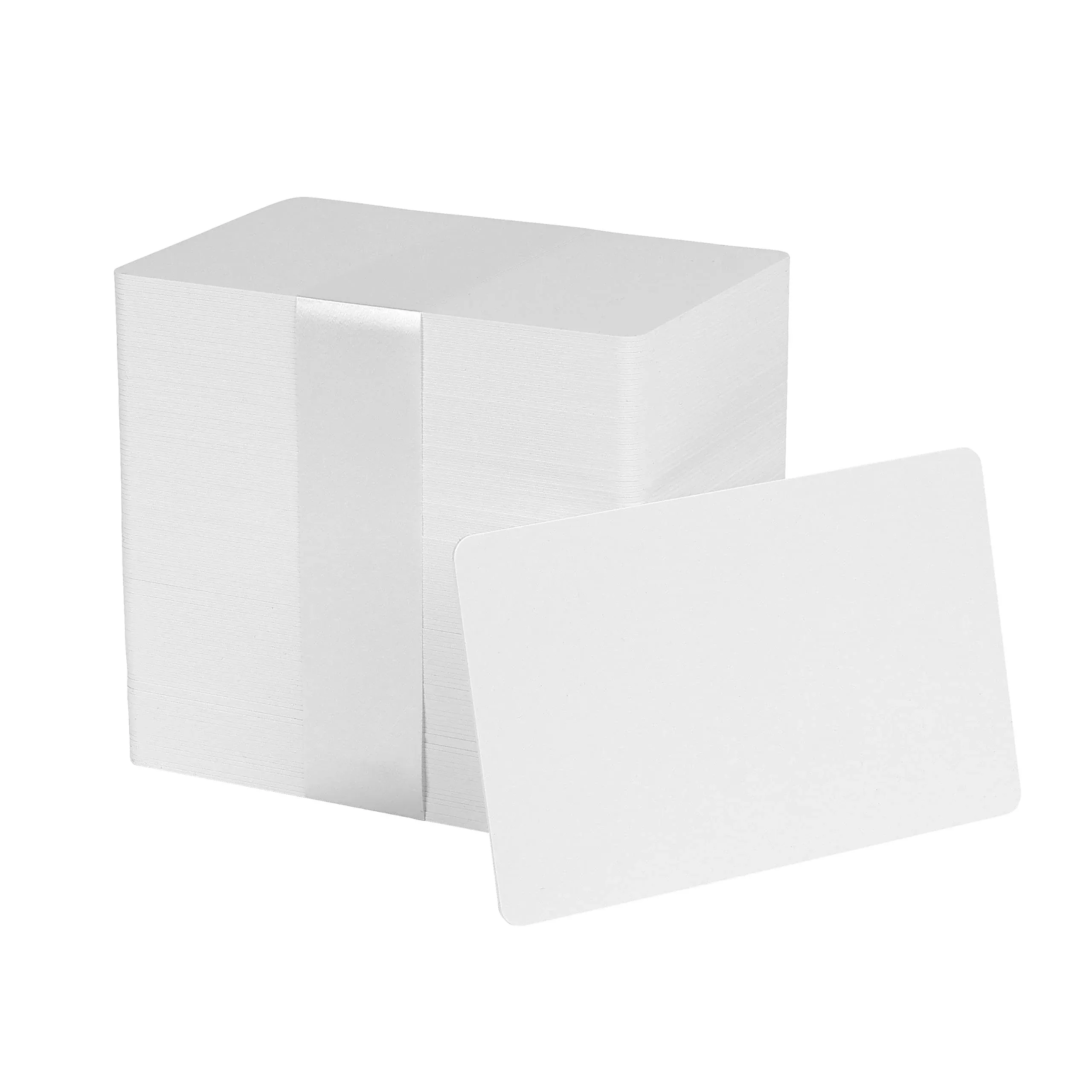 Pack of 100 White CR80 PVC Cards | 30 mil by easyIDea