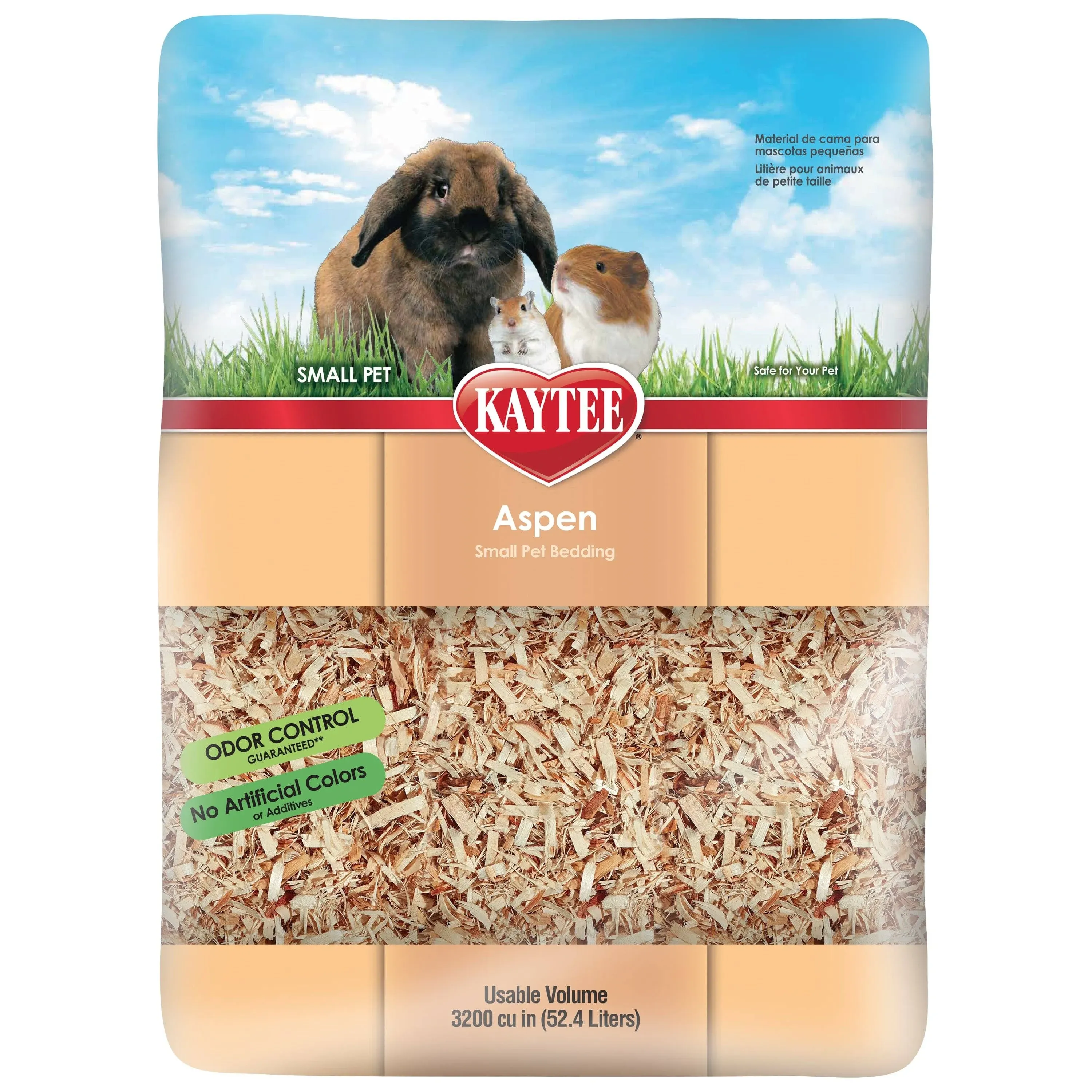 Kaytee Small Animal Hardwood Aspen Bedding For Pet Guinea Pigs, Rabbits, Hamster