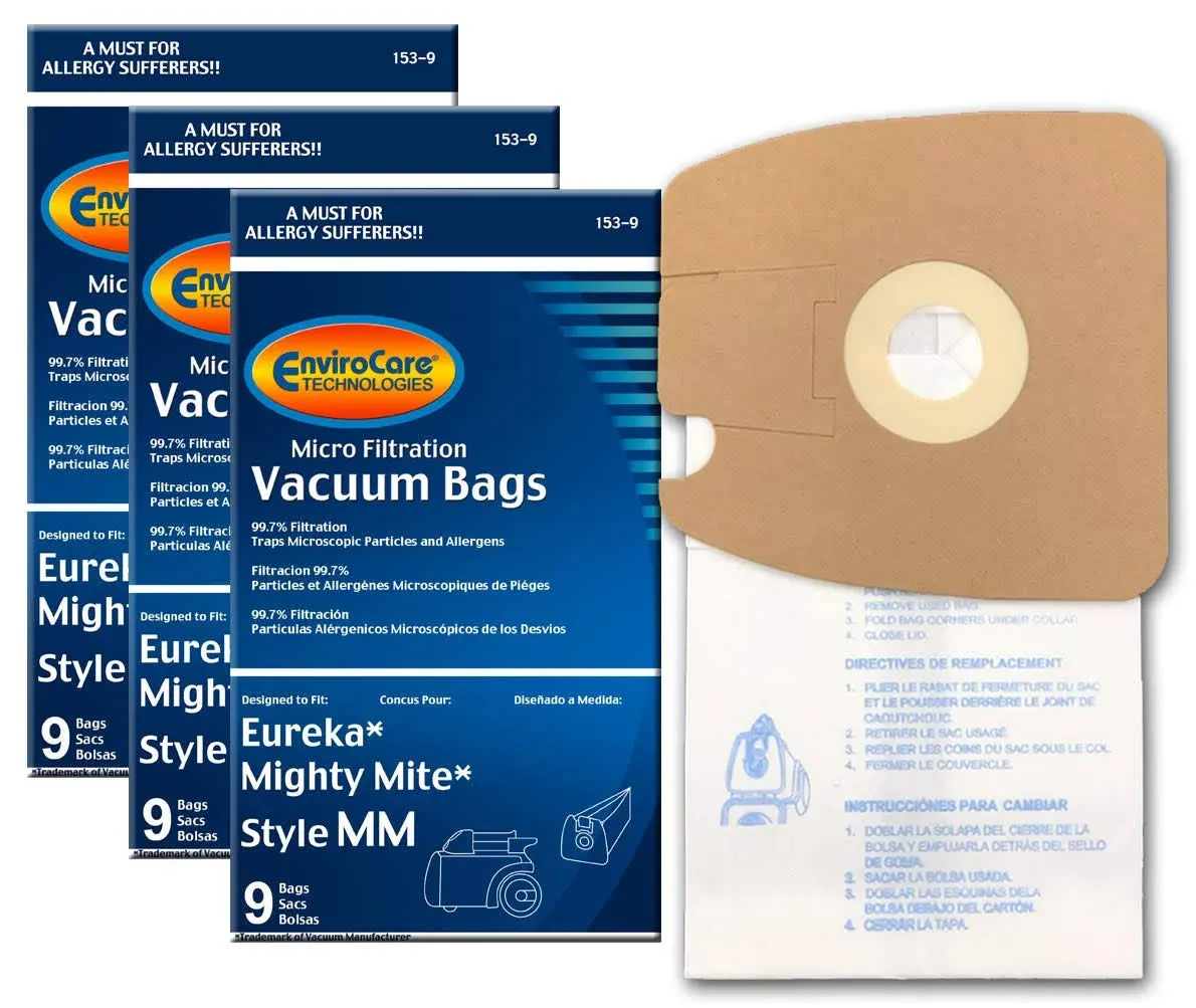 EnviroCare Replacement Micro Filtration Vacuum Cleaner Dust Bags made to fit ...