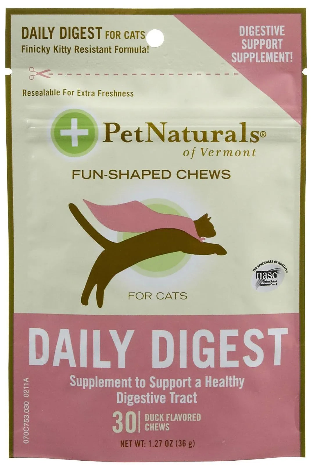 Pet Naturals of Vermont, Daily Probiotic for Cats, 30 Chews