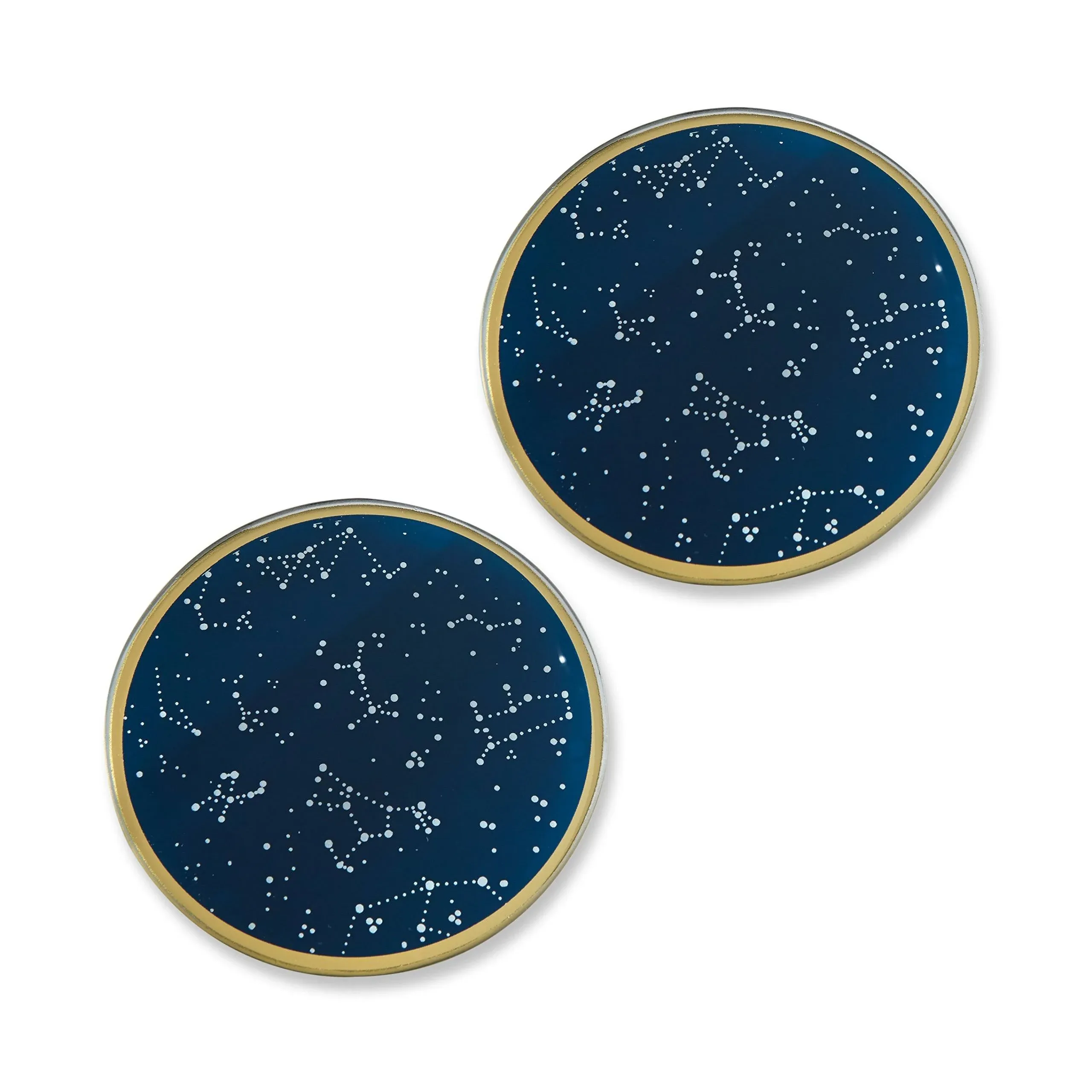 Under The Stars Coaster Set Navy/gold/whit<wbr/>e