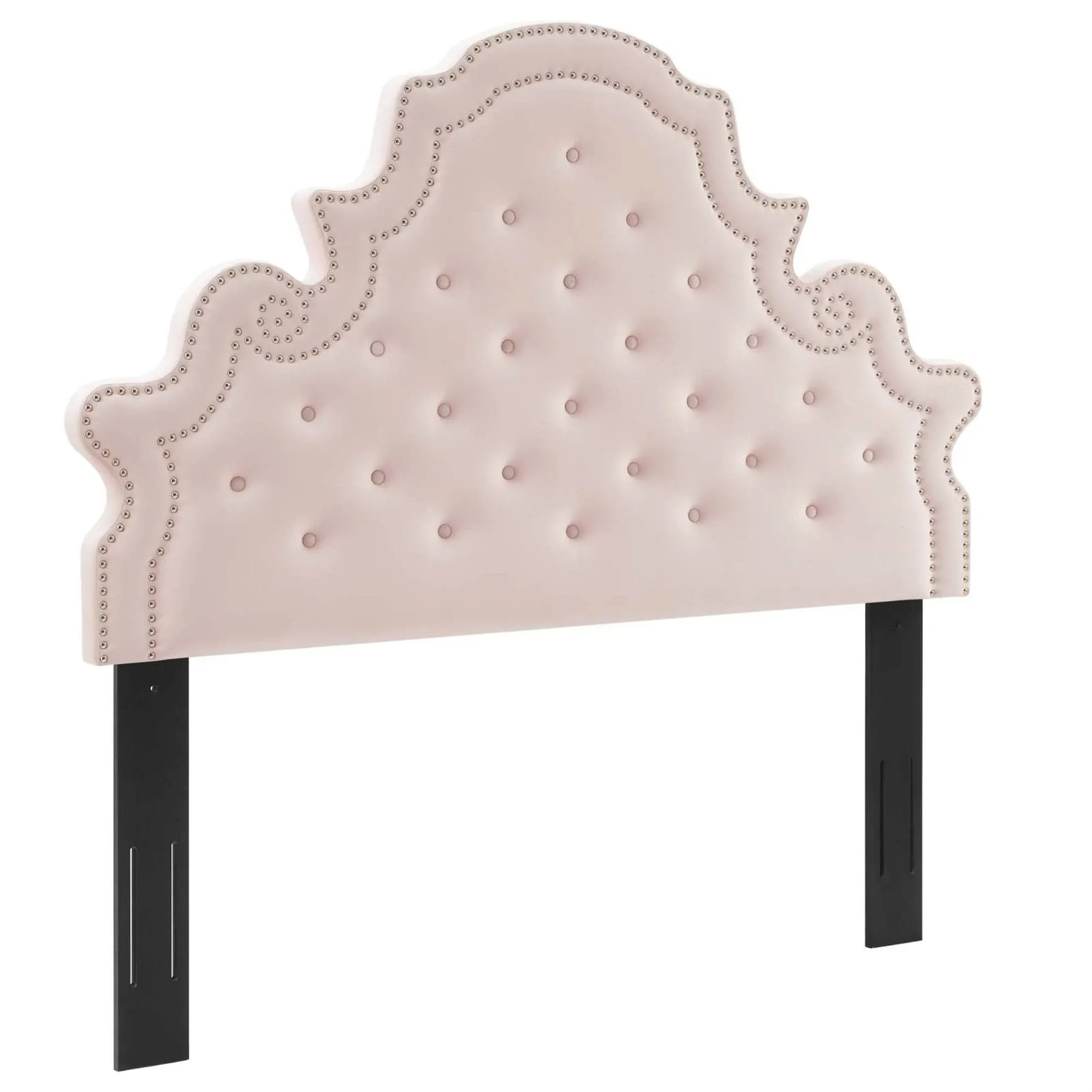 Modway Diana Tufted Performance Velvet Full/Queen Headboard in Pink