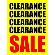 Clearance Sale 18"x24" Business Store Retail Signs