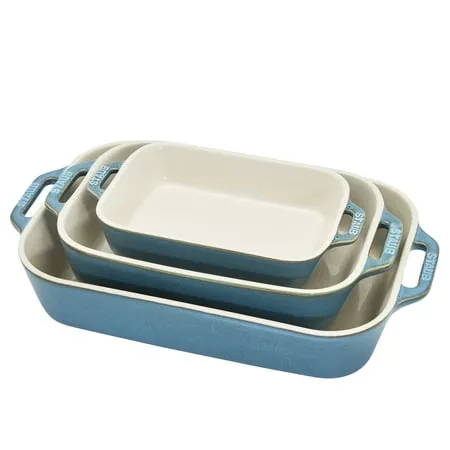 Staub 3 Piece Rectangular Baking Dish Set