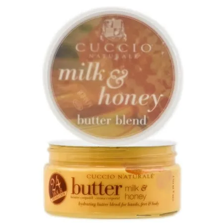 Cuccio Naturale Butter Blends - Ultra-Moisturizing, Renewing, Smoothing Scented Body Cream - Deep Hydration For Dry Skin Repair - Made With Natural Ingredients - Milk & Honey - 8 Oz