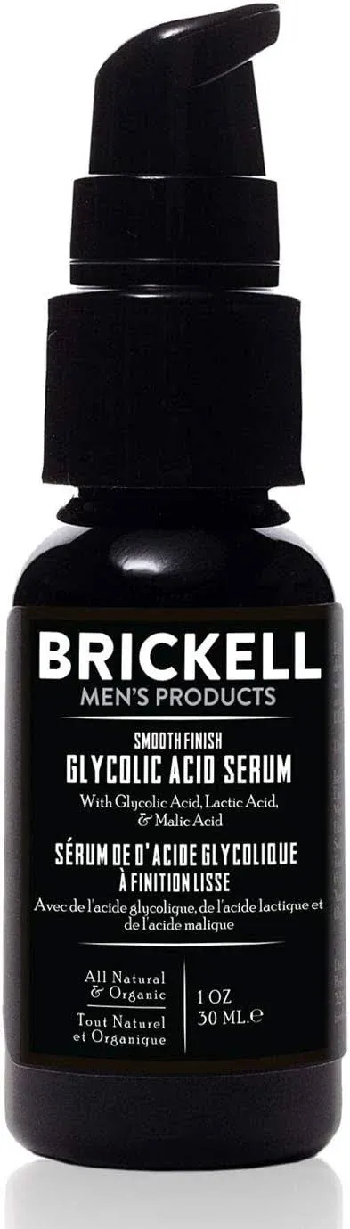 Brickell Men's Smooth Finish Glycolic Acid Peel