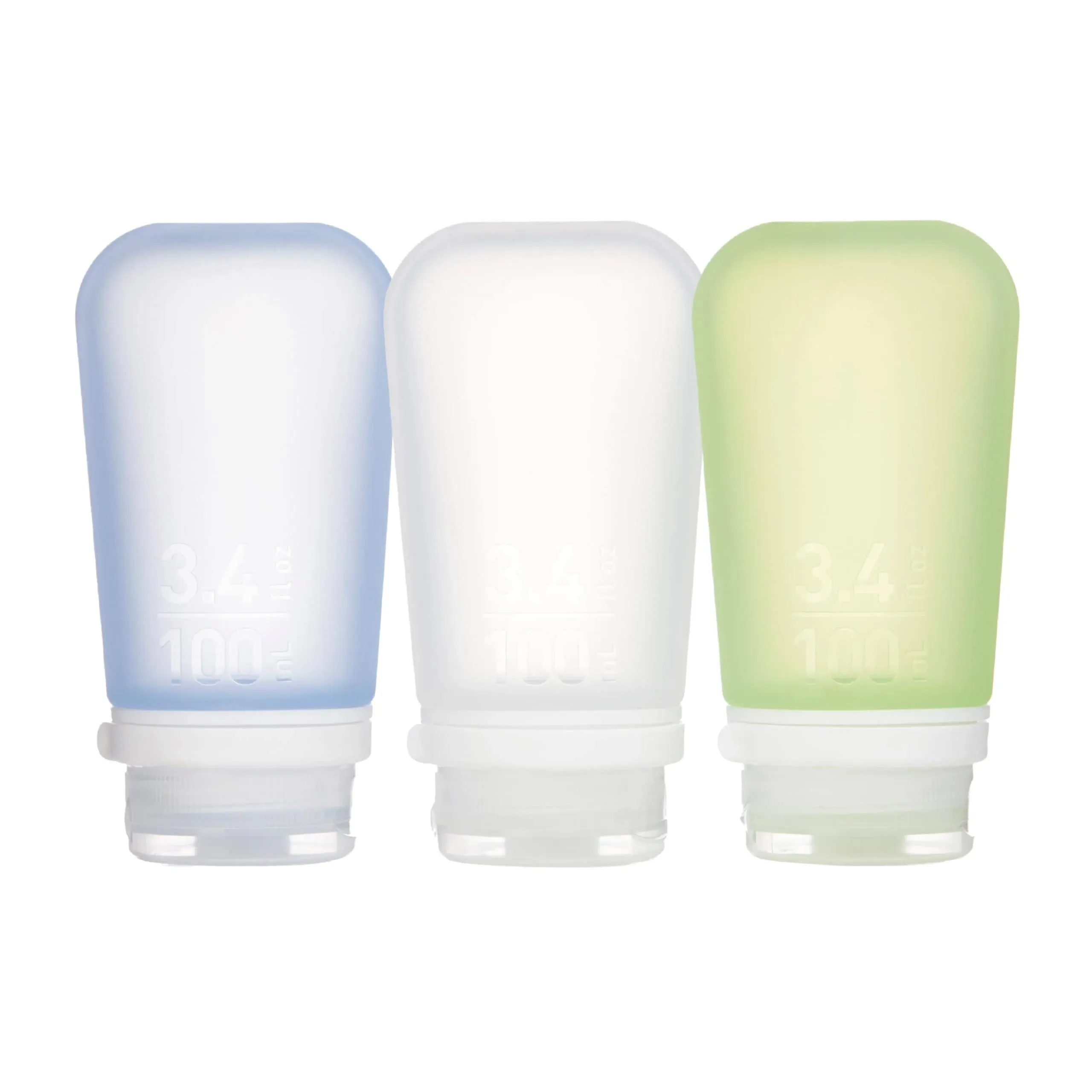 Humangear GoToob+ 3 Pack Large Clear/Green/Blue