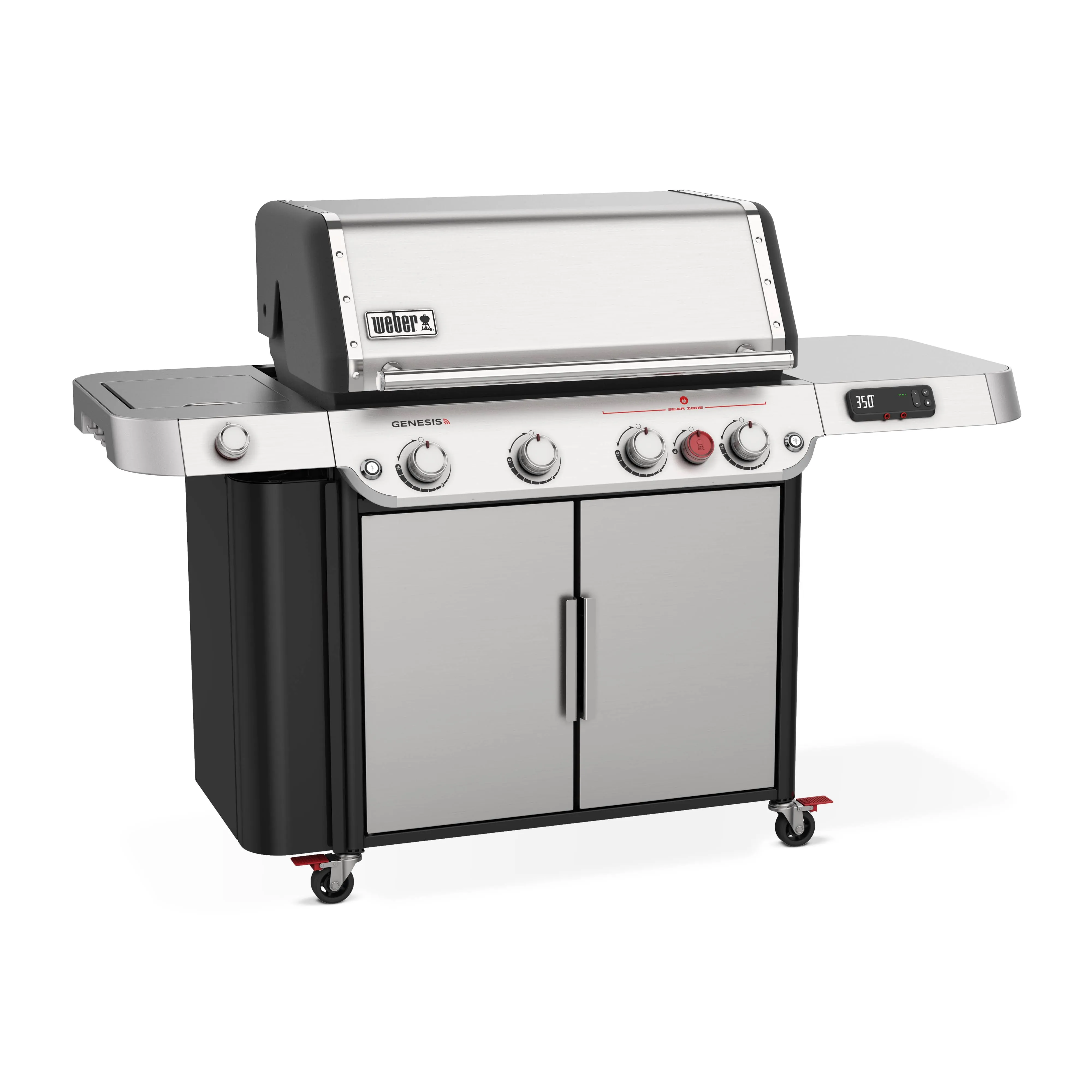 Weber - Genesis Smart SX-335 Natural Gas Grill - Stainless Steel