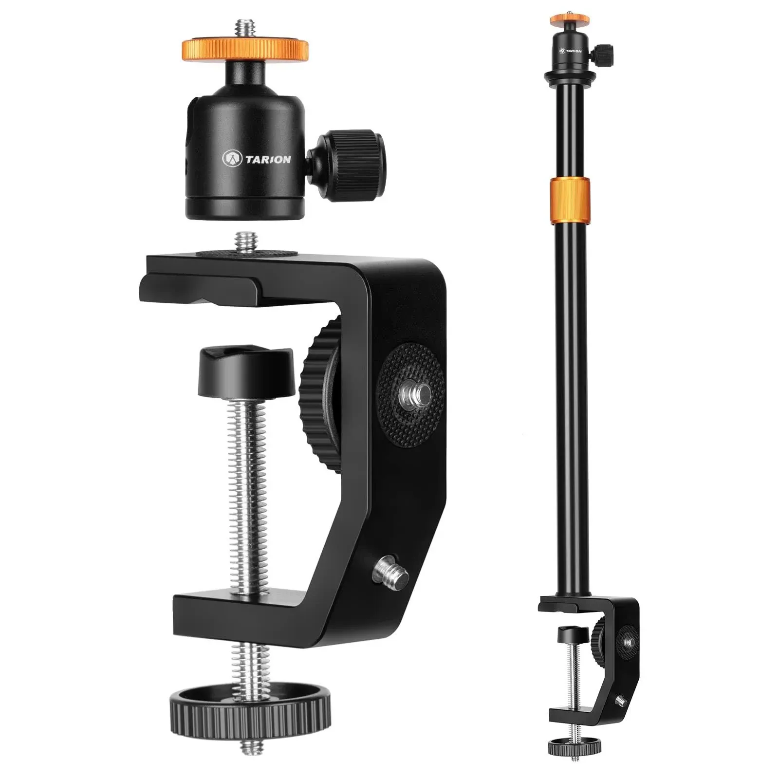 C Clamp Stand Camera Desk Mount with Standard 1/4 Screw Ball Head and 33-60cm...