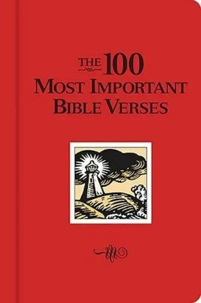 The 100 Most Important Bible Verses  - New Paper Back Book