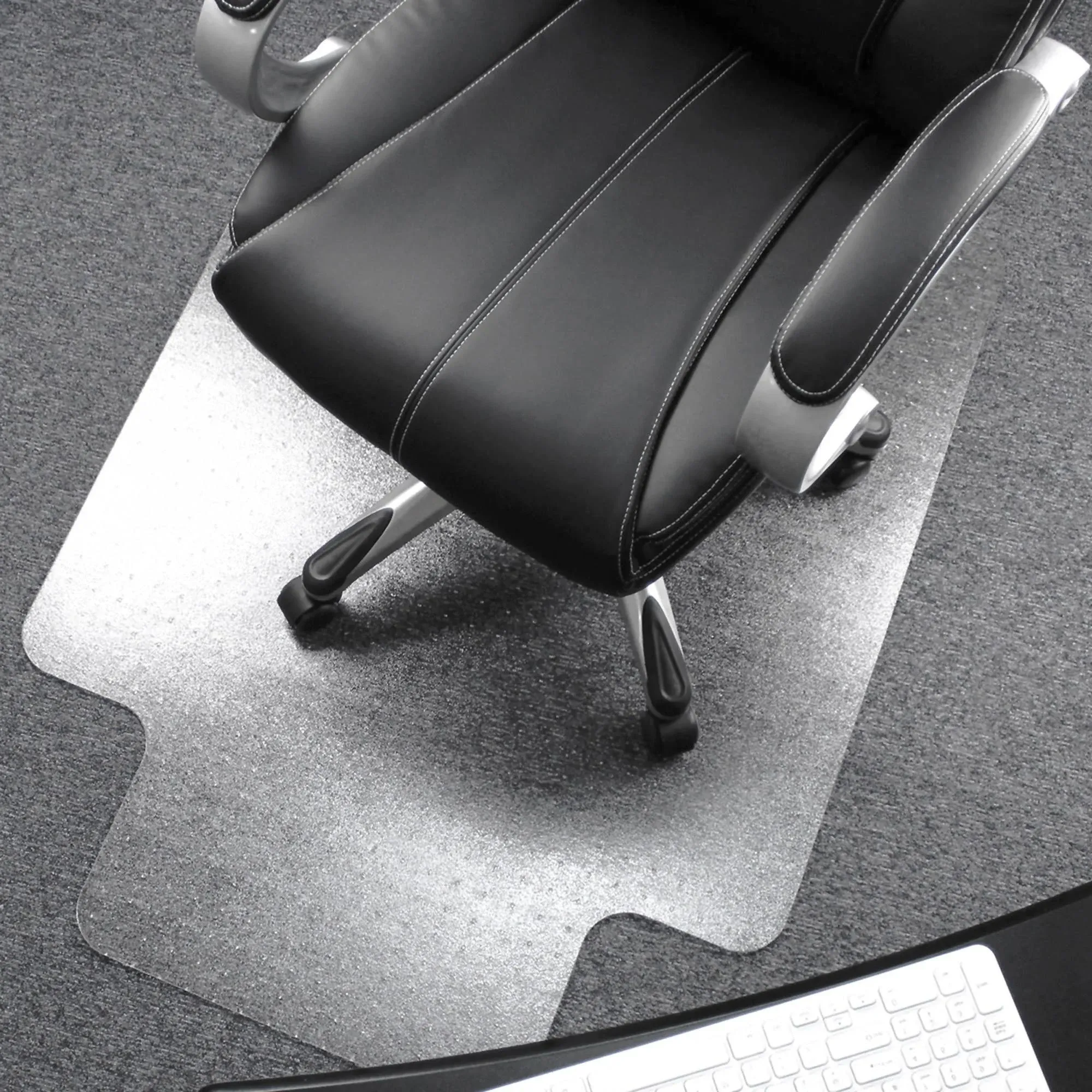 Cleartex Ultimat Ultimat Polycarbonate Lipped Chair Mat for Carpets up to 1/2" - 48" x 60"