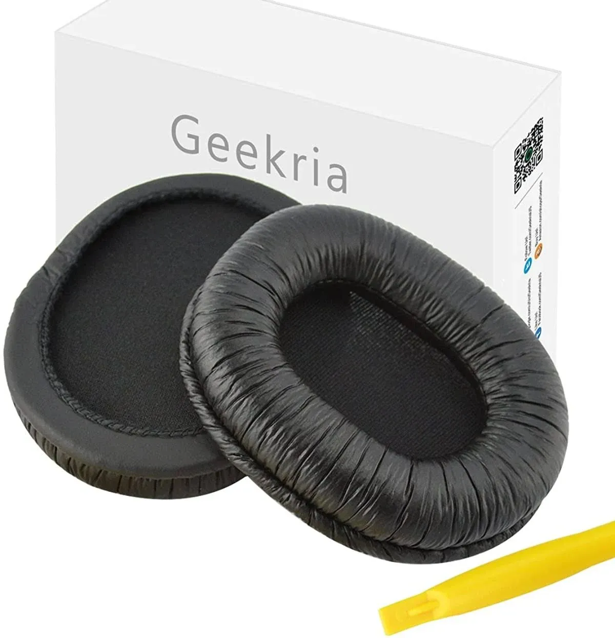 Geekria Leatherette Ear Pads for SONY MDR-7506 Headphones (Black)