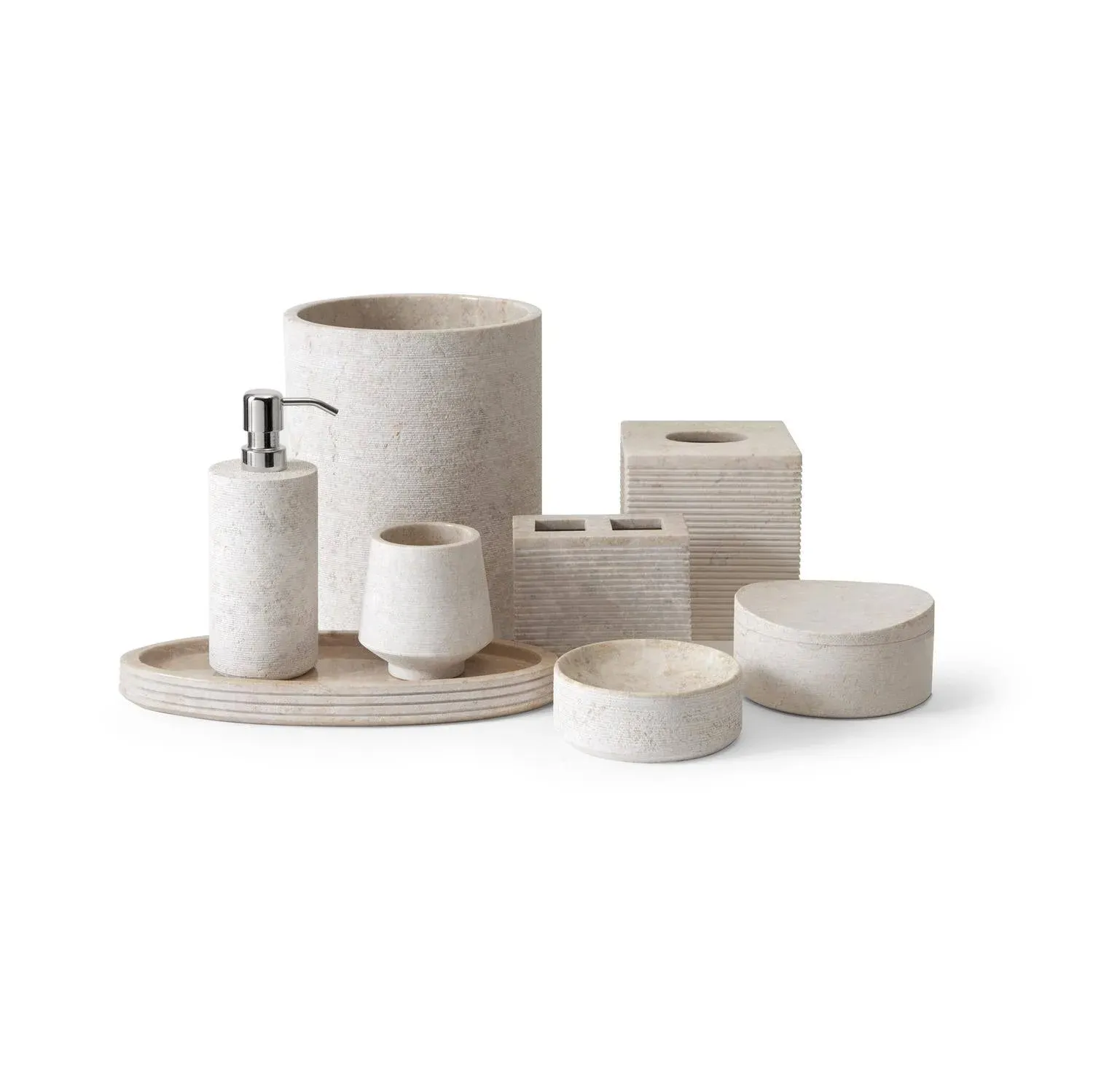 Kassatex Limestone Bath Accessories