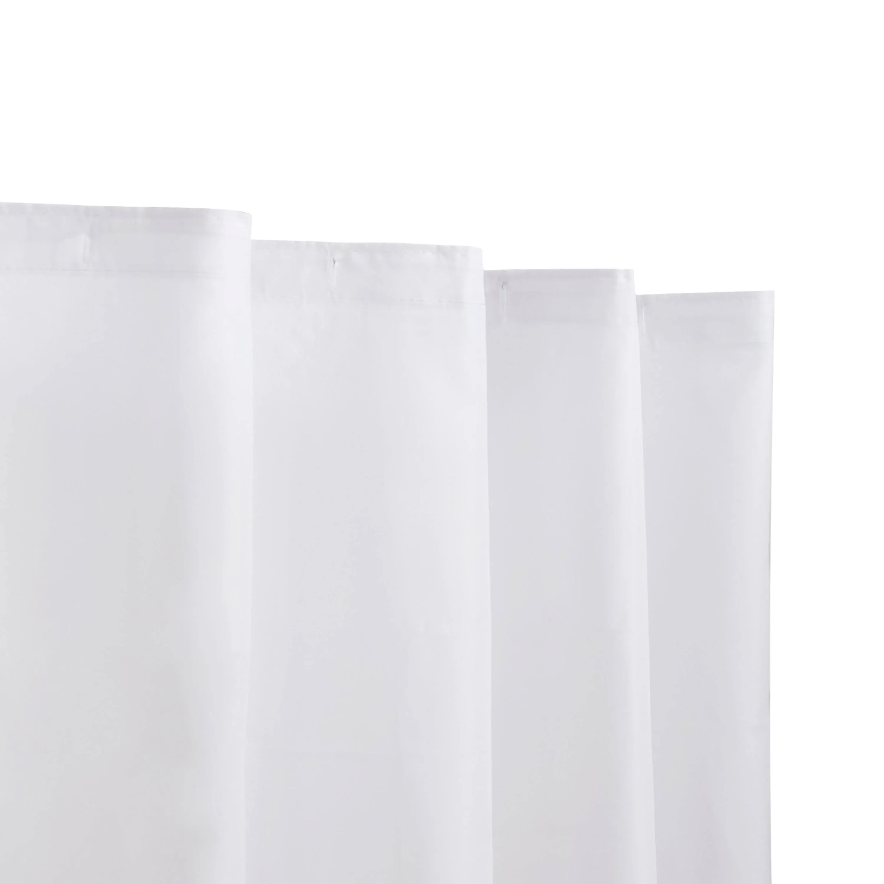 Kenney 72 in. H X 70 in. W White Shower Curtain Liner Polyester