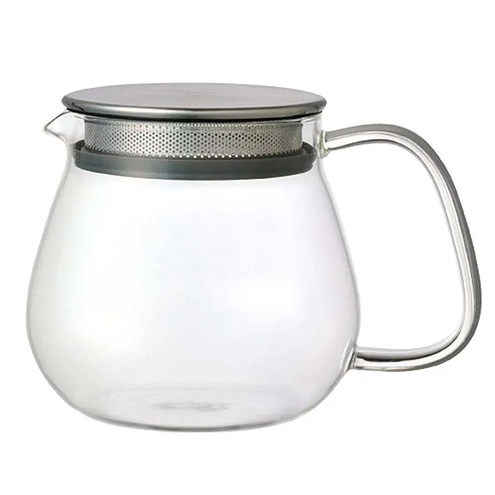 KINTO UNITEA one-touch teapot 460ml heat-resistant glass