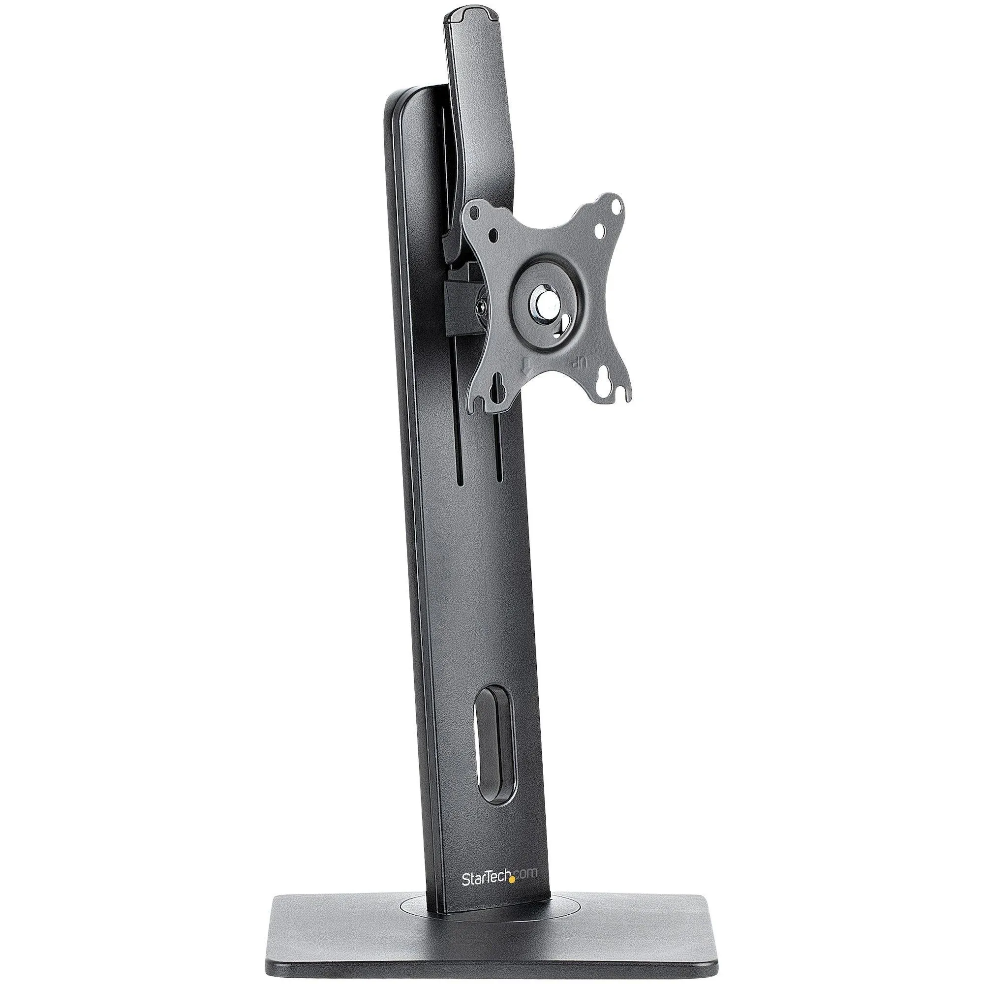 StarTech.com Free Standing Single Monitor Mount - Height Adjustable Monitor Stand - For VESA Mount Displays up to 32" (15lb/7kg) - Ergonomic Monitor Stand for Desk - Tilt/Swivel/Rotate (FPPNEUSTND)