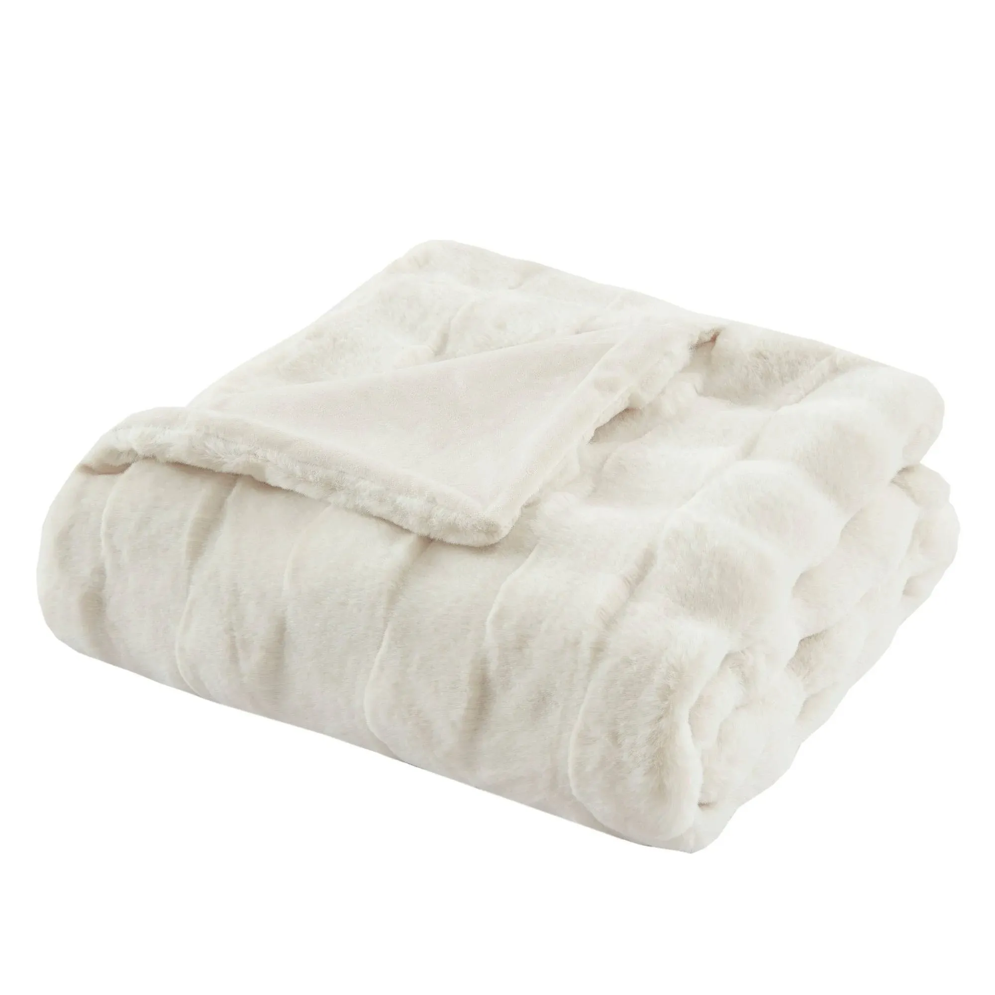 Madison Park Vivienne Faux Fur Throw