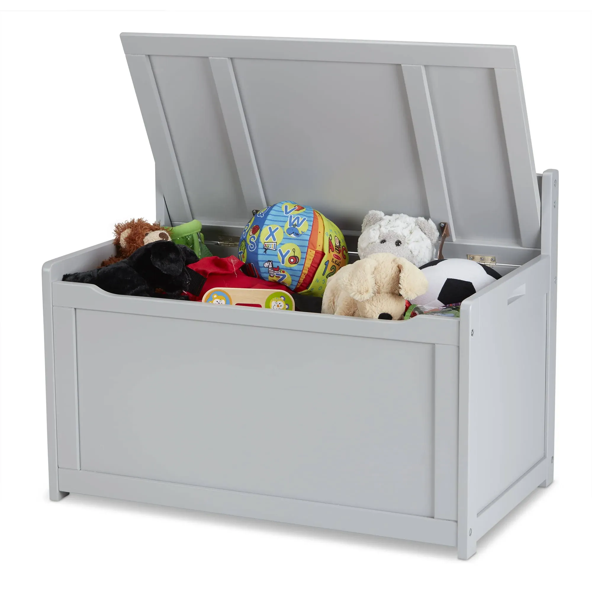 Melissa & Doug Wooden Toy Chest, Gray