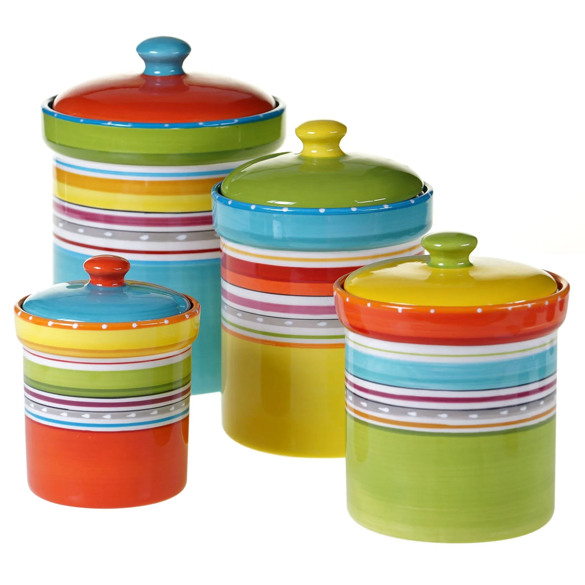 Certified International Mariachi (4 Piece) Canister Set (Box Set)