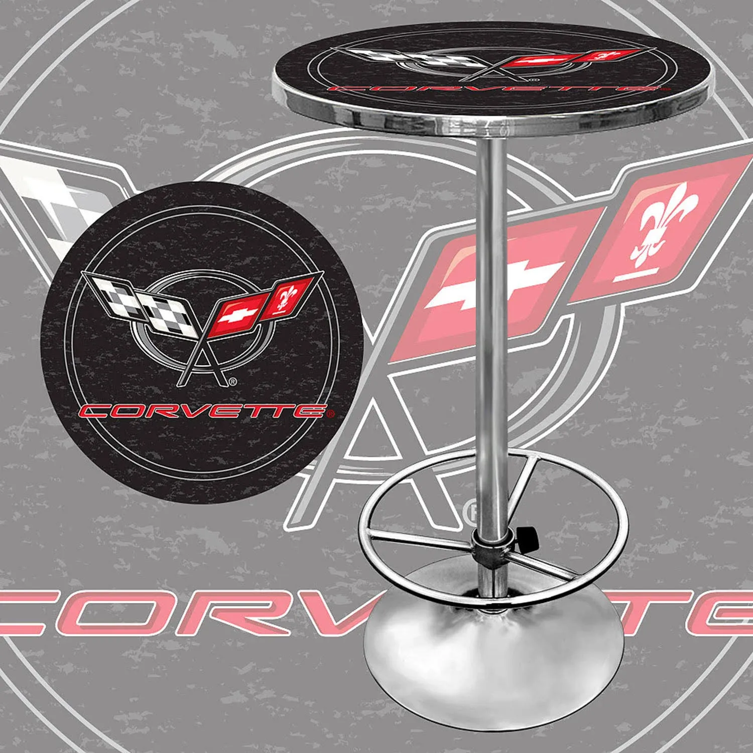 Trademark Corvette C5 Pub Table - Black