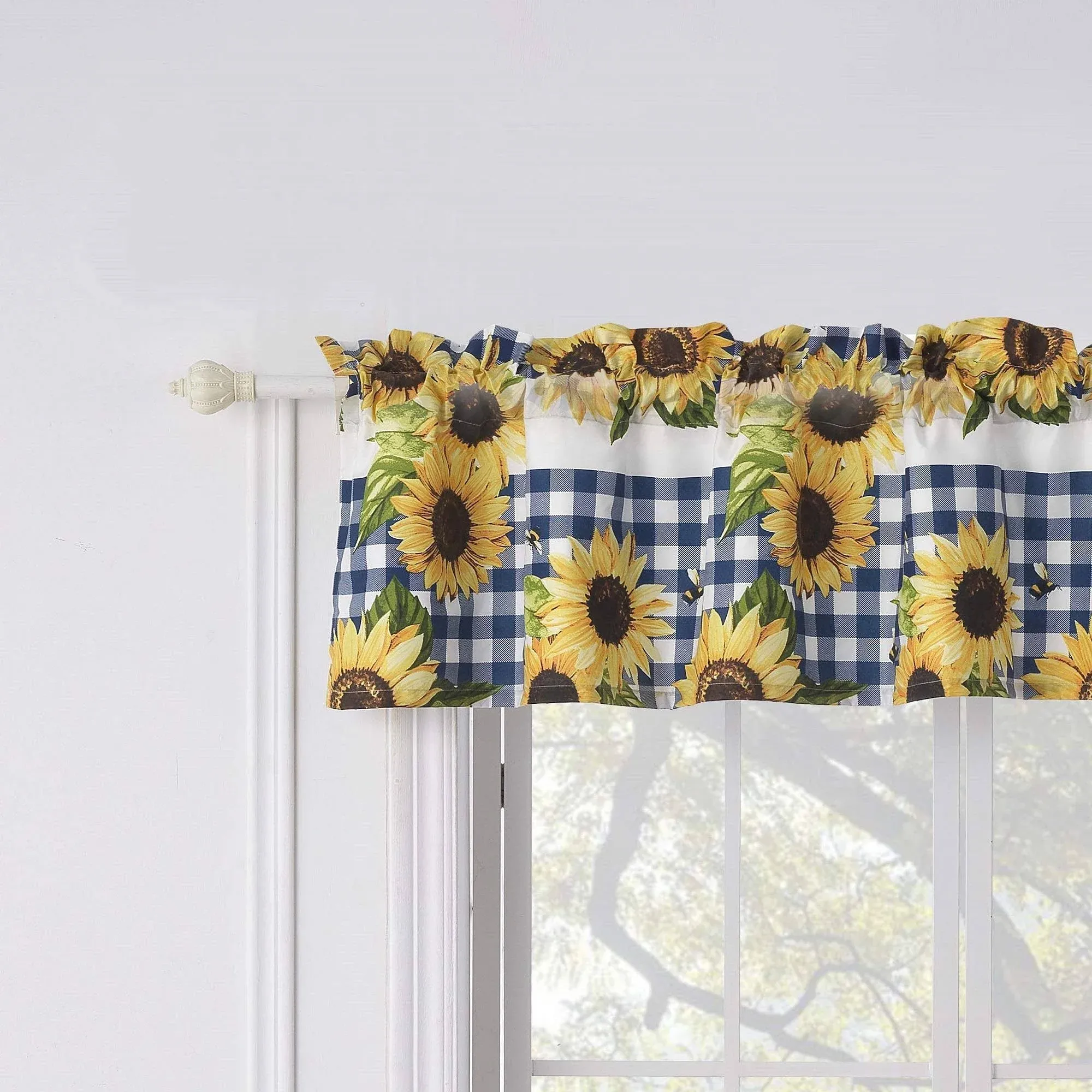 Barefoot Bungalow Sunflower Window Valance