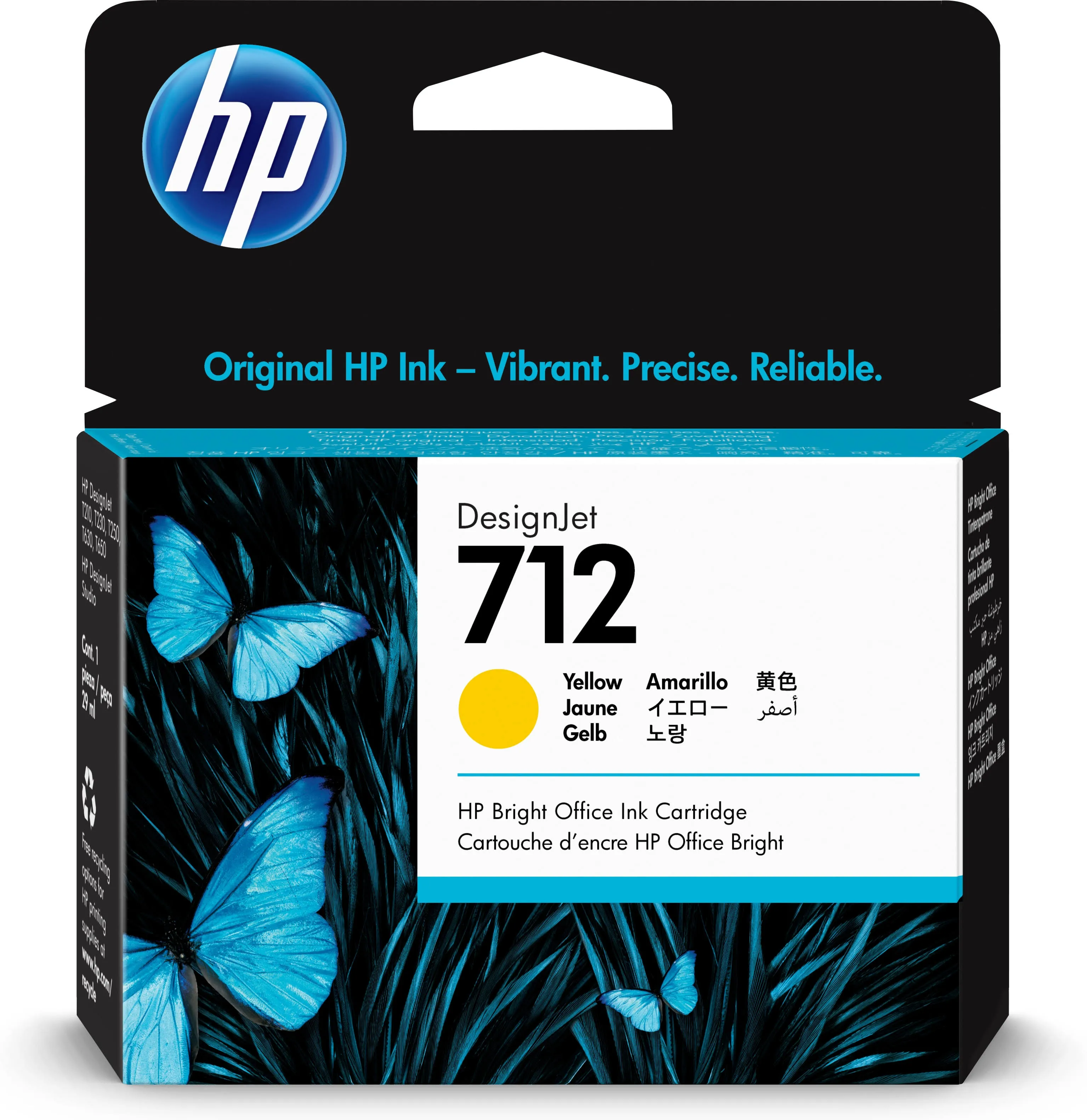 HP 712 Original Ink Cartridge - Yellow