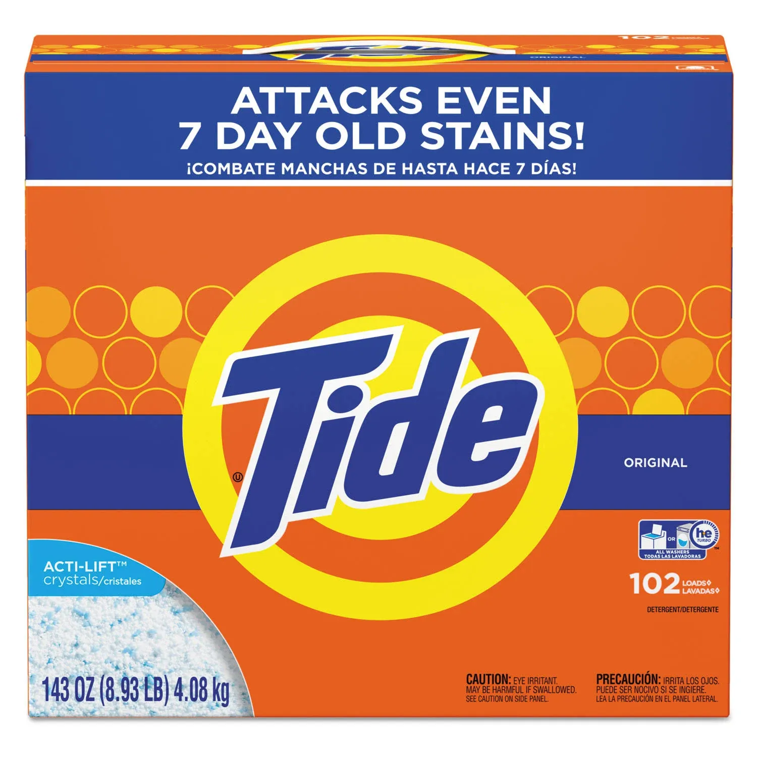 Tide Powder Laundry Detergent Original, 143 Ounce (Packaging May Vary)