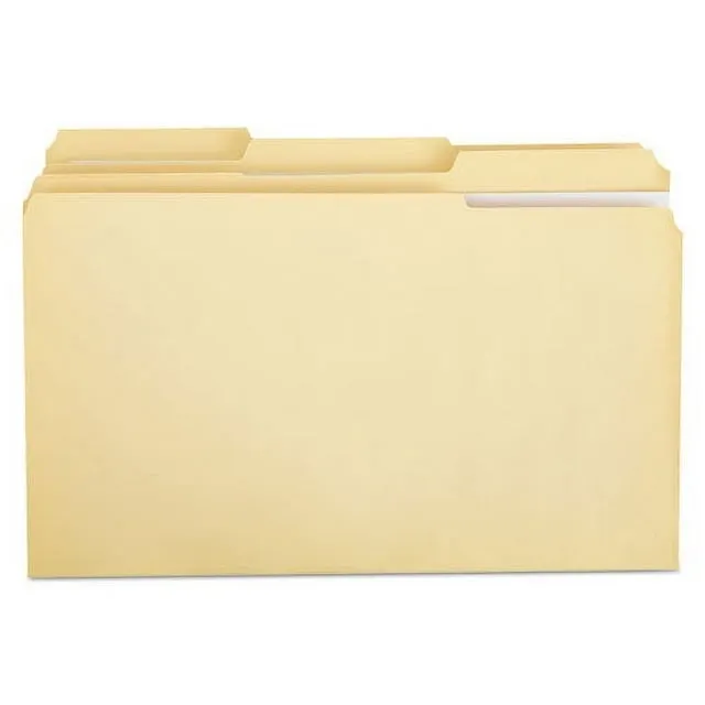 Universal Double-Ply Top Tab Manila File Folders 1/3-Cut Tabs