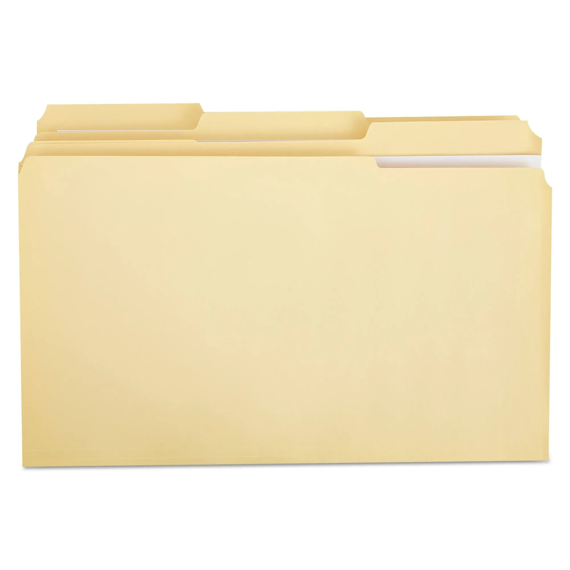 Universal Double-Ply Top Tab Manila File Folders 1/3-Cut Tabs Legal Size 100/Box