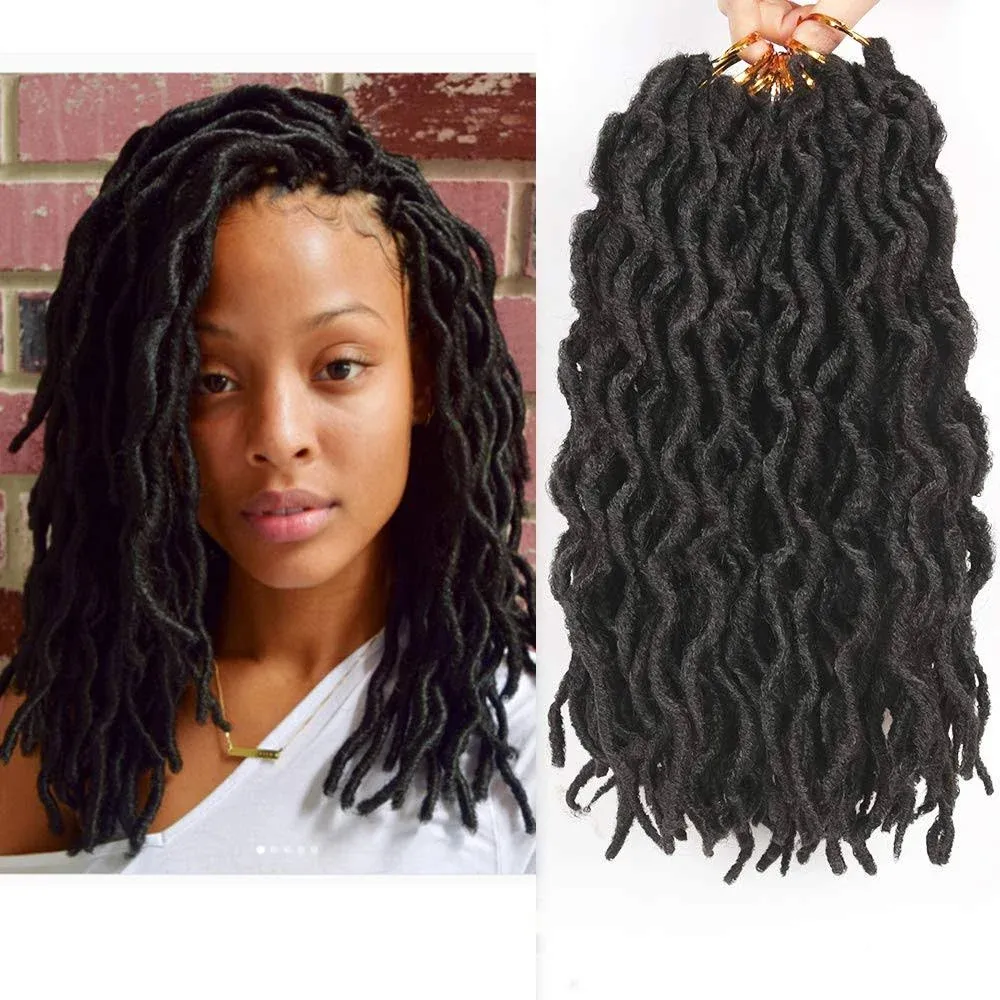 Faux Locs Crochet Hair 12inch - 6 Packs Locs Crochet Hair Crochet Locs 12 inch ...