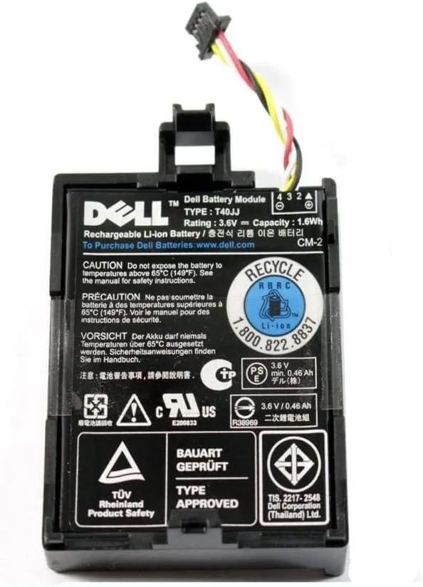 Raid Battery for DELL 070K80 07VJMH 37CT1 70K80 7VJMH H132V PERC H710 H710P H810