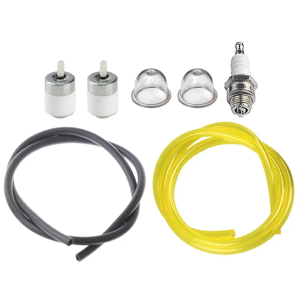 HIPA 791-182353 Fuel Line Kit for MTD Troy-Bilt TB144 TB26CO TB26TB TB415CS TB465SS TB475SS TB490BC Yard Man YM141 YM21SS YM26BC YM26CO YM26CS YM260CS Trimmer with Primer Bulb Tune Up Kit