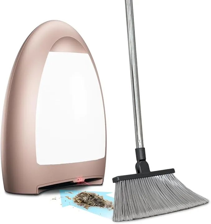 EyeVac Home Touchless Vacuum Automatic Dustpan - Great for Sweeping Salon Pet Hair Food Dirt Kitchen - Ultra Fast & Powerful, Corded Canister Vacuum, Bagless, Automatic Sensors, 1000 Watt (Rose Gold)