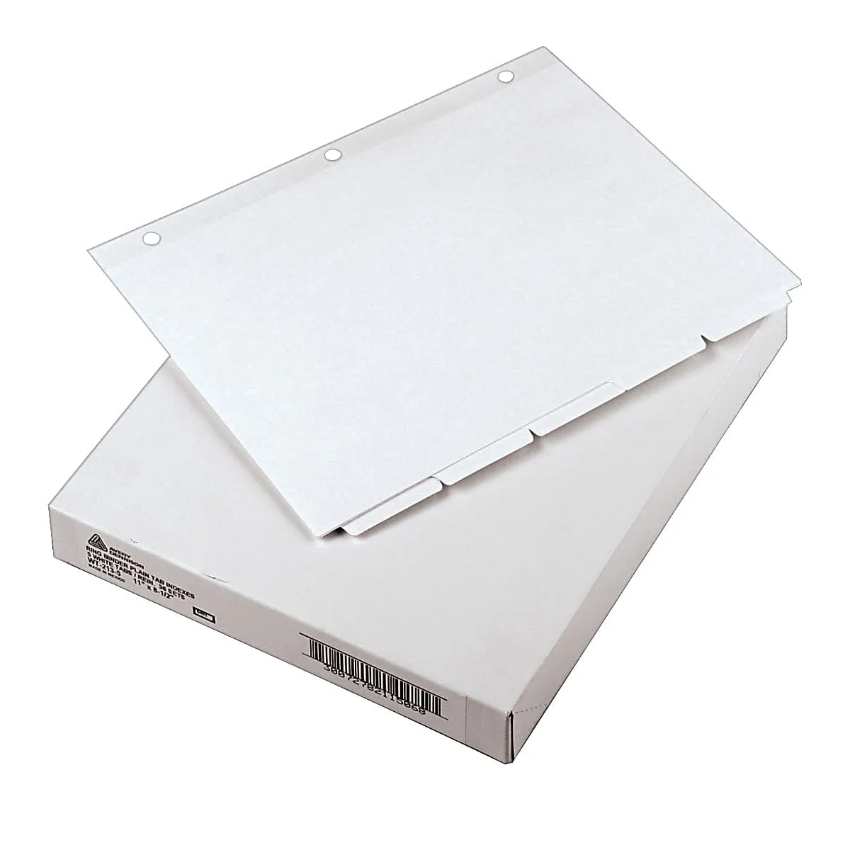 Avery® Plain Tab Write-On Dividers, 8 1/2" x 11", White Dividers/White Tabs, 5-Tab, Box Of 36