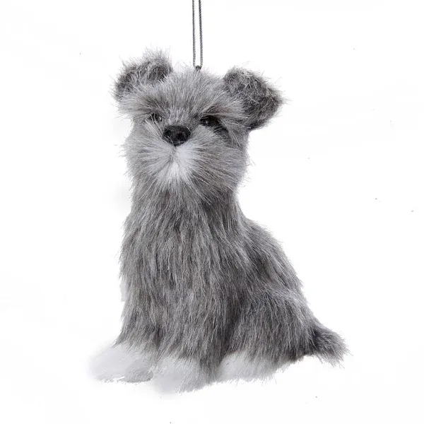 Plush Schnauzer Ornament