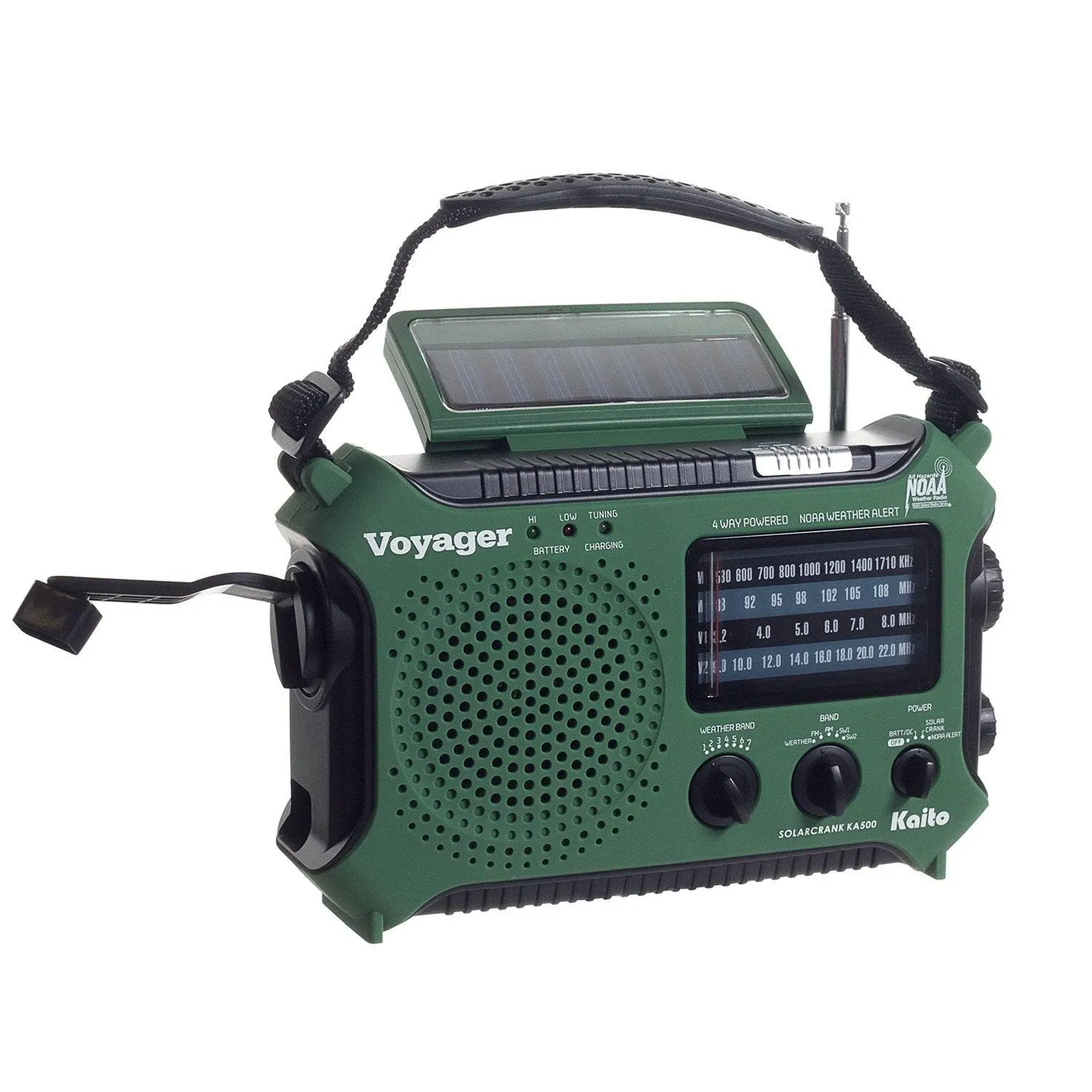 KA500 Voyager: Multifunction Dynamo & Solar Powered Radio, Blue