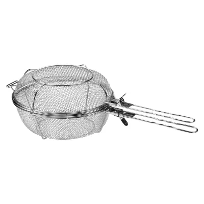 Outset Stainless Steel Jumbo Mesh Grill Basket