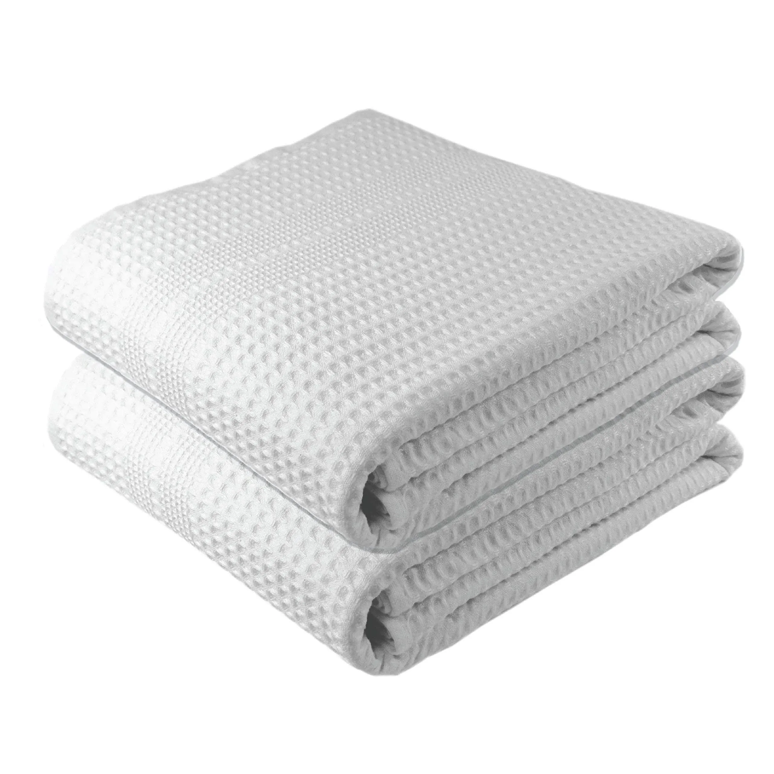 Waffle Towels Quick Dry Lint Free Thin Bath Towel Classic Stone