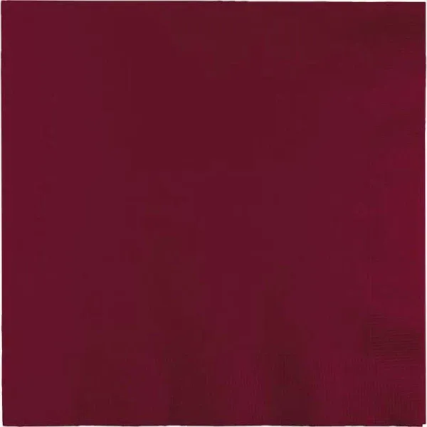 Burgundy Dinner Napkins 3 ply, 75 ct