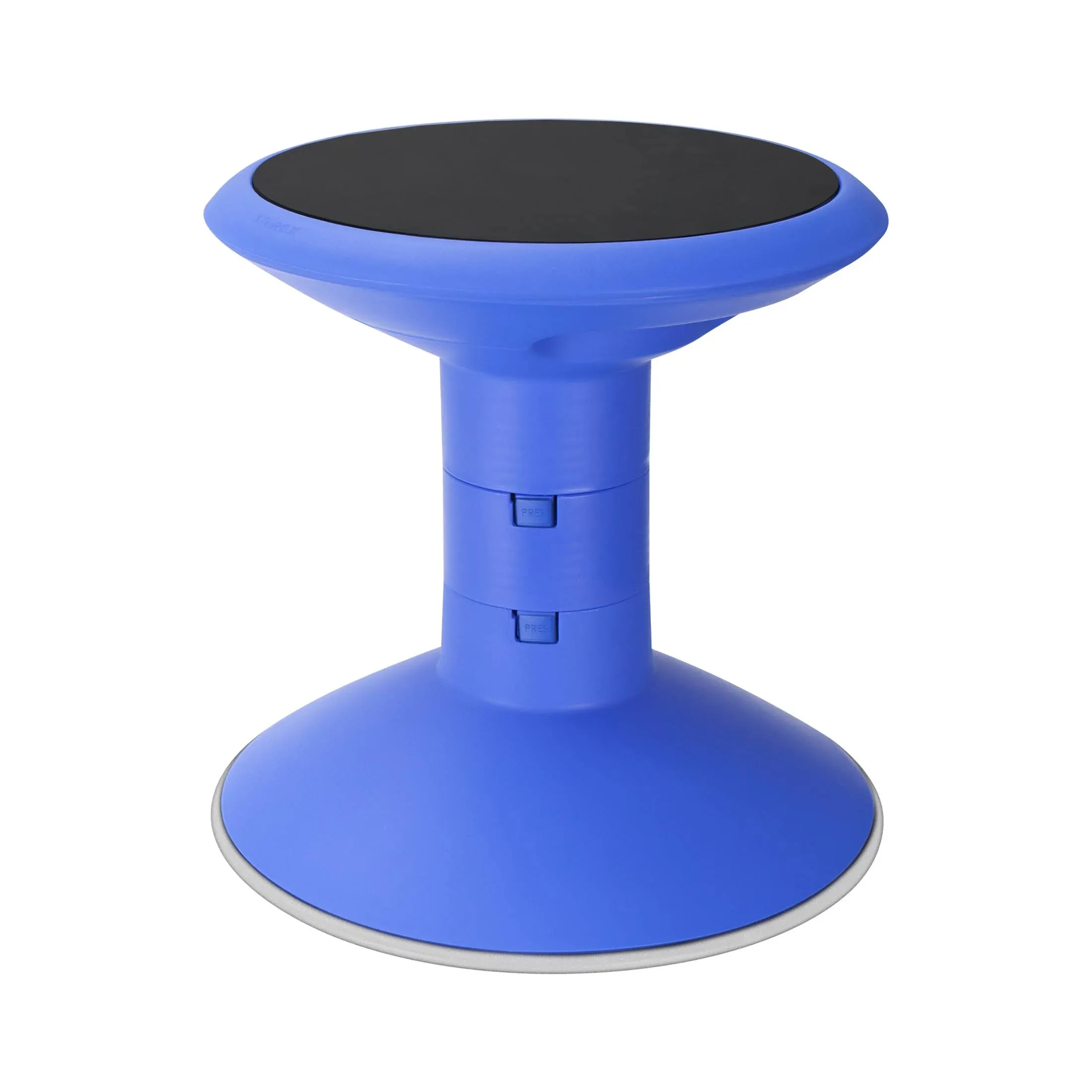 Storex Wiggle Stool, Non-Slip Base, Adjustable 12-18 inch Height, Blue