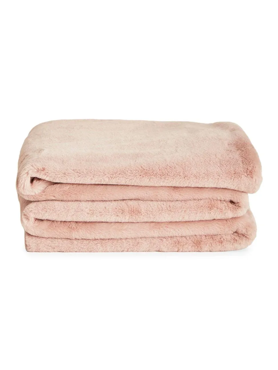 UnHide Lil Marsh Medium Faux Fur Blanket - Rosy