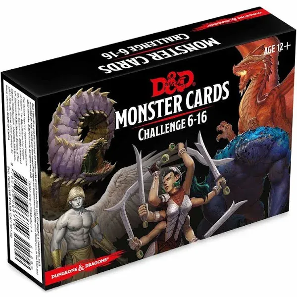 Dungeons & Dragons Spellbook Cards: Monsters 6-16 (D&D Accessory)