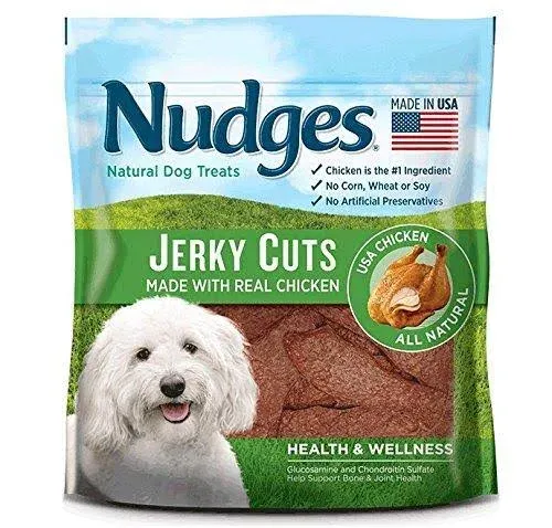 Nudges Health and Wellness Chicken Jerky Dog Treats, 16 oz.