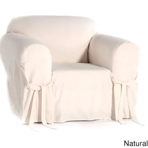 Classic Slipcovers Cotton Duck Chair Slipcover - Natural