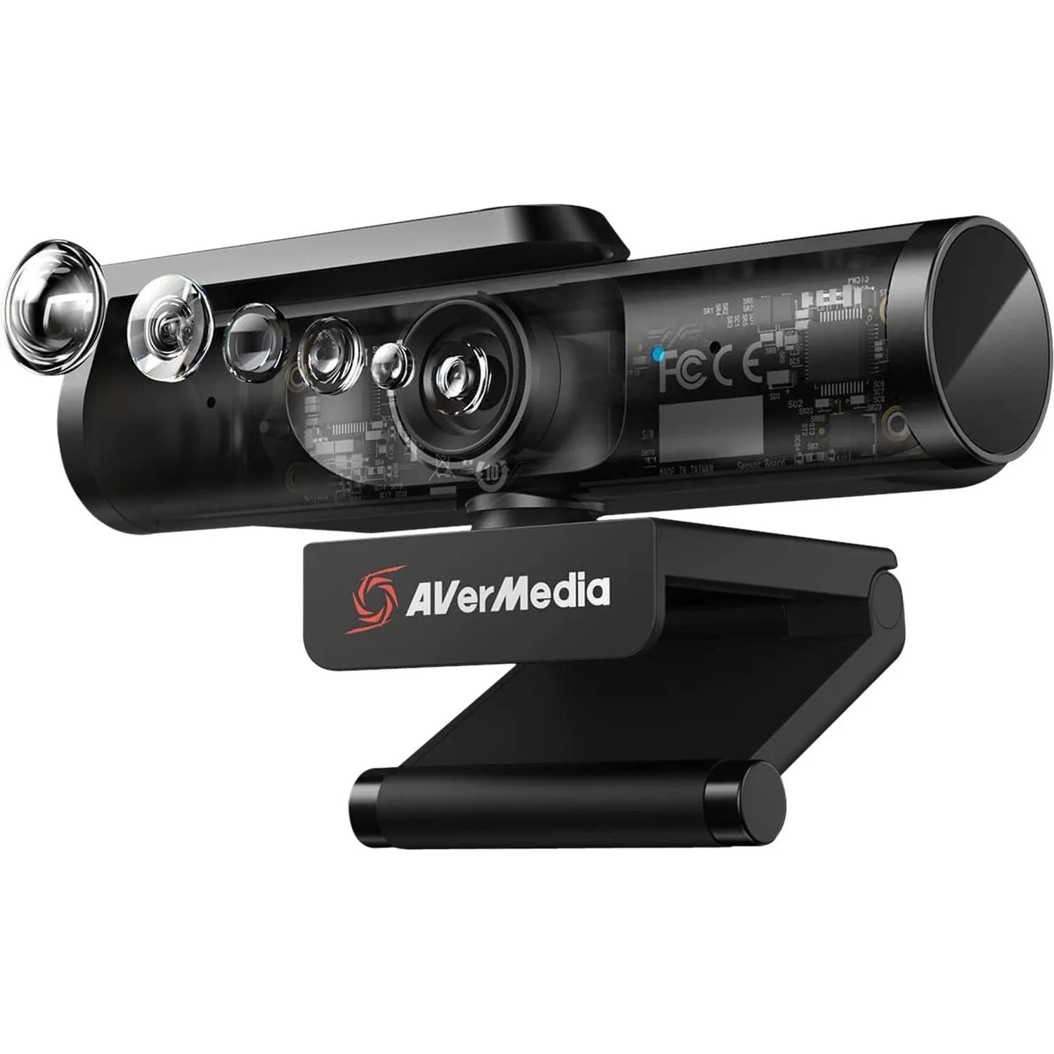 AVerMedia PW513L 4K Ultra HD USB Webcam with RGB Light, for Gaming, Streaming and Video conferencing. Works with OBS, Zoom, Teams and Skype. TAA/NDAA Compliant. [Special Edition]