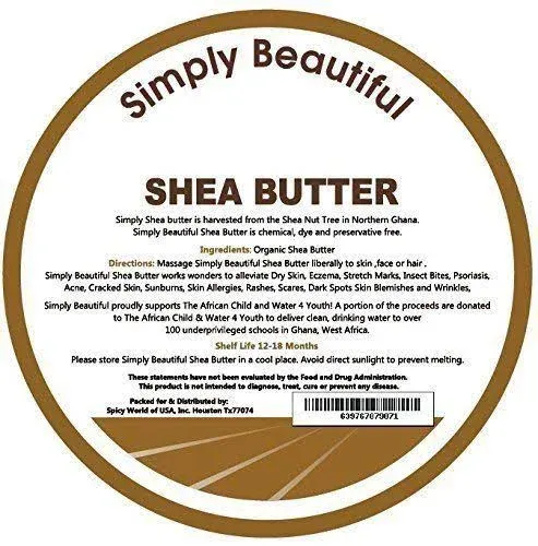 SmellGoo - Raw Unrefined Ivory Shea butter 32 oz