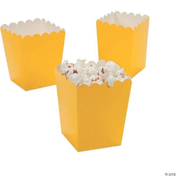 Mini Popcorn Favor Boxes WHITE birthday party Wedding Event baby shower 24 piece