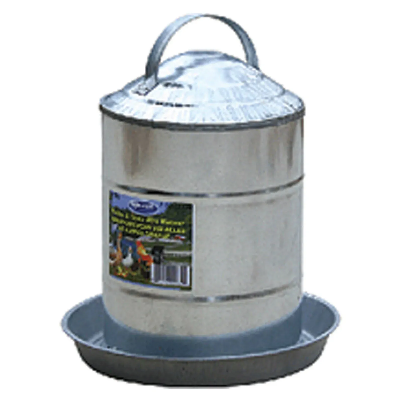 Farm-Tuff 2 Gal. Galvanized Poultry Fountain